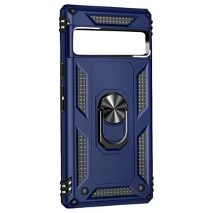 Coque pour Google Pixel 7a Antichoc Hybride Bague Support Magnétique Bleu - Photo 1 sur 6