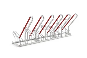 Fahrrad-Anlehnparker 2506, 6 Einstellplätze, Feuerverzinkt - Bild 1 von 8