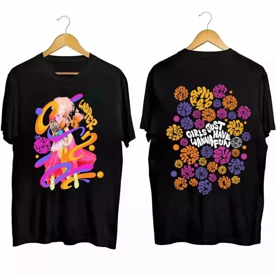 Cyndi Lauper Girl Just Wanna Have Fun Farewell Tour 2025 T-Shirt2 - Image 1 of 1