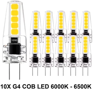 10X LAMPADINE LED G4 12V 6000K LUCI 5W BIANCO FREDDO RISPARMIO ENERGETICO A+++ - Foto 1 di 9