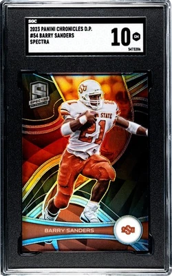 Panini Chronicles Spectra #54 2023 Barry Sanders SGC 10 GEMA como nuevo Foto 1 de 2