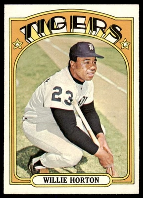 Topps High 1972 # Willie Horton #750 casi nuevo-como nuevo o mejor Foto 1 de 2