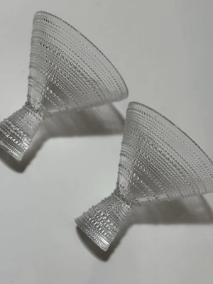 Juego de 2 vasos Martini Pier 1 Jupiter transparentes con cuentas 11,5 oz Foto 1 de 4