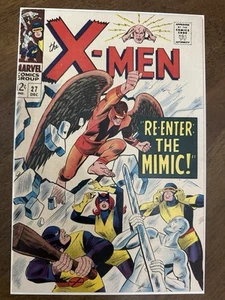 X-Men #27 Mimic! Spider-Man Scarlet Witch! Fantastic Four! Marvel 1966 High Gr! - Picture 1 of 8