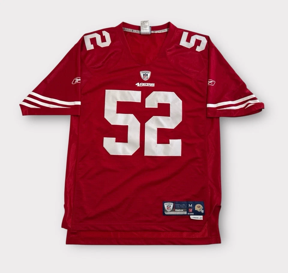 Camiseta para hombre Reebok San Francisco 49ers Patrick Willis #52 talla mediana roja NFL Foto 1 de 4