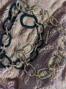 Women’s Matte Black Chain Belt - Picture 1 of 3