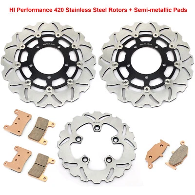 GSXR 600 750 (2006 2007) GSXR1000 07 08 Front Rear Brake Rotors Pads FOR Suzuki - Image 1 of 4