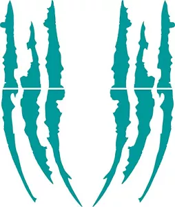 Headlight Scratch Monster Rip Tear Claw Tribal Vinyl Decal Sticker - Bild 1 von 4