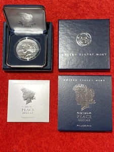 2024 US Mint .999 Silver Uncirculated Peace Dollar, OGP Box & COA - 24XH - Picture 1 of 8