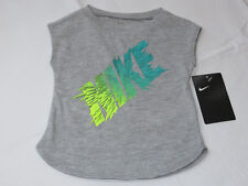 Nike active The Nike TEE t shirt youth girls 12M baby 16B375 042 grey hthr