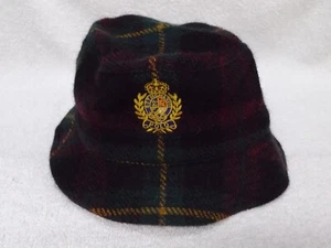 POLO Ralph Lauren Boston Común 2 S/M Sombrero Cubo a Cuadros Verde 41381 - Imagen 1 de 7