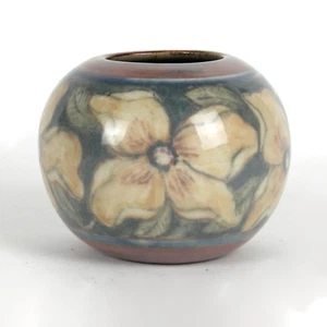 Rookwood Pottery Jens Jensen magnolia floral porcelain 3 3/4" vase 1948 MCM - Picture 1 of 5