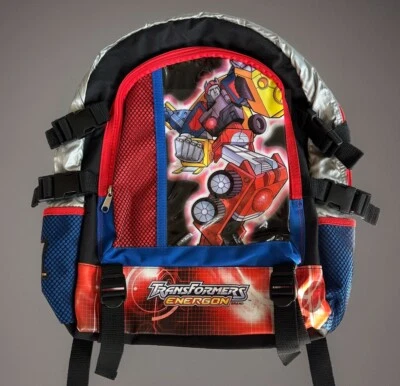 Vtg 2004 Hasbro Transformers Energon Optimus Prime Backpack & Pencil Case NWOT - Image 1 of 4