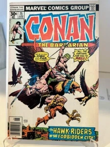 Marvel Comics 1970 CONAN THE BARBARIAN The Hawk-Riders of the Forbidden City #75 - Picture 1 of 2