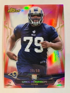 2014 Topps Finest 2014 Red Refractors - GREG ROBINSON #107 /50 RC Rookie - Imagen 1 de 1