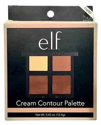 e.l.f. Cream Contour Palette 4 Shades Blendable Buildable Highlight - Image 1 of 2