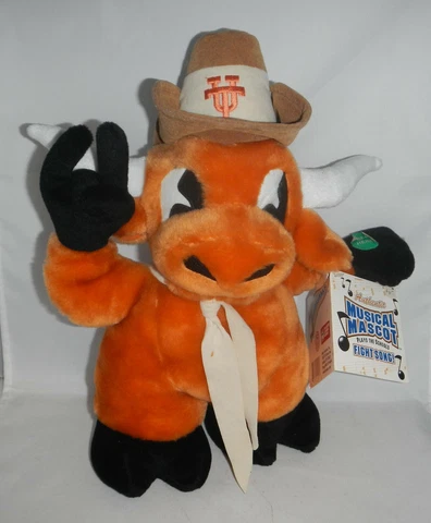 NWT University of Texas UT Longhorns Musical Mascot Bevo Plush Team Crossbars Cover