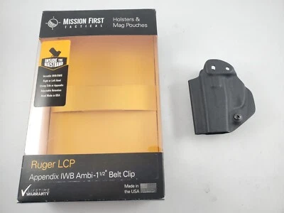 Mft Mission First Tactical Holster For Ruger LCP IWB RH Belt Clip Kydex Apendix - Image 1 of 4