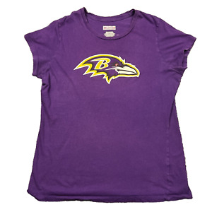 Team NFL Baltimore Ravens Joe Flacco #5 T Shirt Ladies XL Short Sleeve Tee