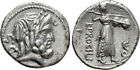 Roman Republican Coins. L. PROCILIUS. Denarius (80 BC). Rome. 3.63 g. 19 mm. GVF
