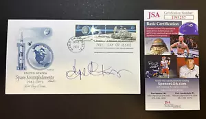 Original Apollo 15 postal cover 1971 - signed by Gene Kranz NASA - JSA certified - Picture 1 of 7