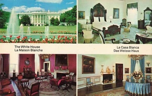 White House Lincoln's Bedroom South Front Washington DC Vintage Postcard  - Picture 1 of 2