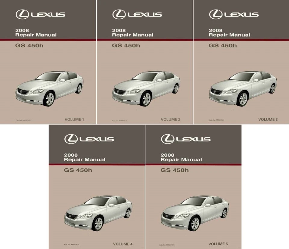 2008 Lexus GS 450h Shop Service Repair Manual Complete Set - Image 1 of 1