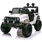 Elektroauto 2-Sitzer Elektro Auto Jeep Kinderauto Kinderfahrzeug 12V Weiß Merax®