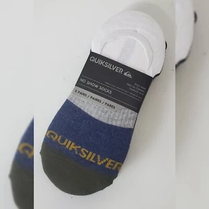 QUIKSILVER NO SHOW CALCETINES HOMBRE 5 PARES ZAPATO TALLA 6-12 MULTICOLOR - Imagen 1 de 4