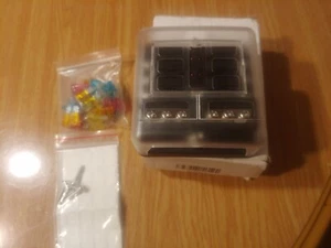 6-Way Auto Blade Fuse Holder Box Block with LED Indicator for 12V 24V Car Marine - Picture 1 of 2
