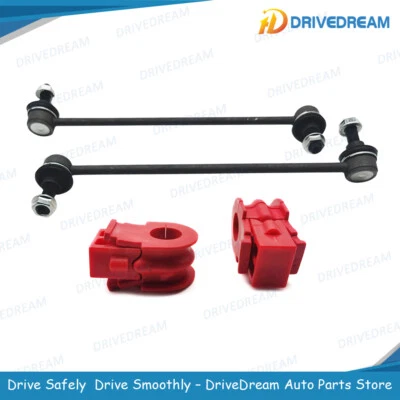 Fit for 2008-2013 Nissan Rogue 4Pcs Front Stabilizer Sway Bar Link & Bushings - Imagem 1 de 4