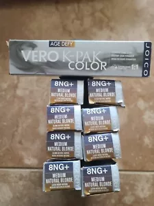 Joico VERO K-PAK COLOR Hair Color 8NG+ Medium Natural Blonde 9 Pieces - Picture 1 of 1