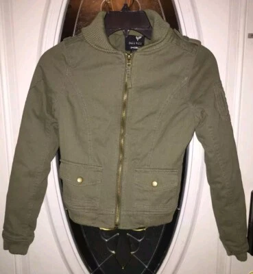 ***EUC Full Tilt Women/Jr. Lightweight Military Olive Green Jacket X-Small - Image 1 of 4