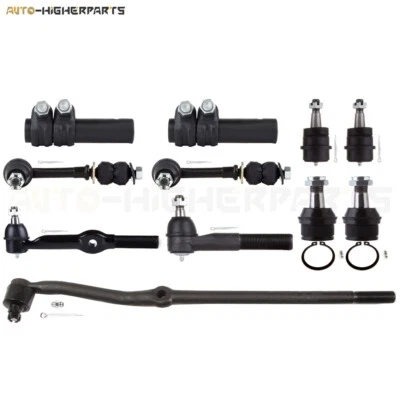 For 1994-1997 Dodge Ram 1500 4WD 11x Front Ball Joint Tie Rod End Sway Bars Kit Foto 1 de 4