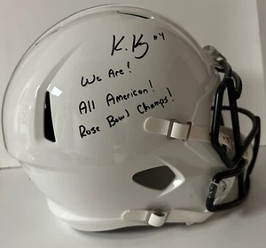 CASCO KALEN KING FIRMADO PENN STATE NITTANY LEONES INSCRITO DE FIRMA RARO - Imagen 1 de 8