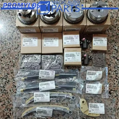NUEVO KIT DE CADENA DE DISTRIBUCIÓN DEL MOTOR OEM 243703CGA0 243503CGA1 para Kia Hyundai 2009-2022 Foto 1 de 4