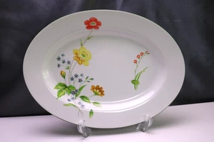 Castle Court Japan APRIL FLOWERS Oval Serving Platter - Picture 1 of 4