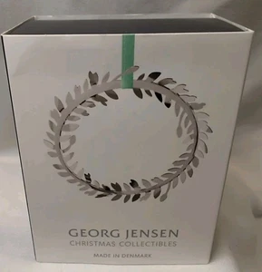 Georg Jensen Dinamarca 2016 corona adorno de Navidad paladio sobre latón en caja - Imagen 1 de 8