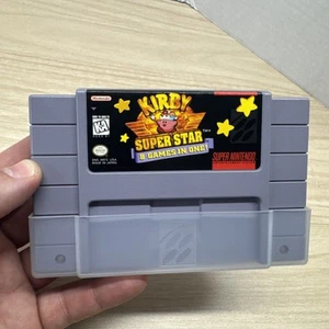Kirby Super Star (Super Nintendo SNES, 1996) Nice Condition! Tested Authentic - Picture 1 of 9