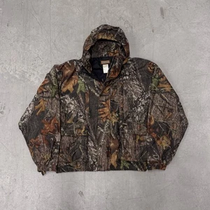 Remington Camo Jacket Hooded Mossy Oak Break Up 2XL Fall Leaves Woodland Hunting - Picture 1 of 8
