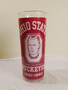 Vintage Ohio State Buckeyes Fred Taylor Coach Glas 1961 - 1962 Basketball - Bild 1 von 4
