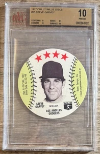 STEVE GARVEY 1977 CHILLY WILLIE DISCS VINTAGE BVG 10 PRISTINE #25 DODGERS - Picture 1 of 2