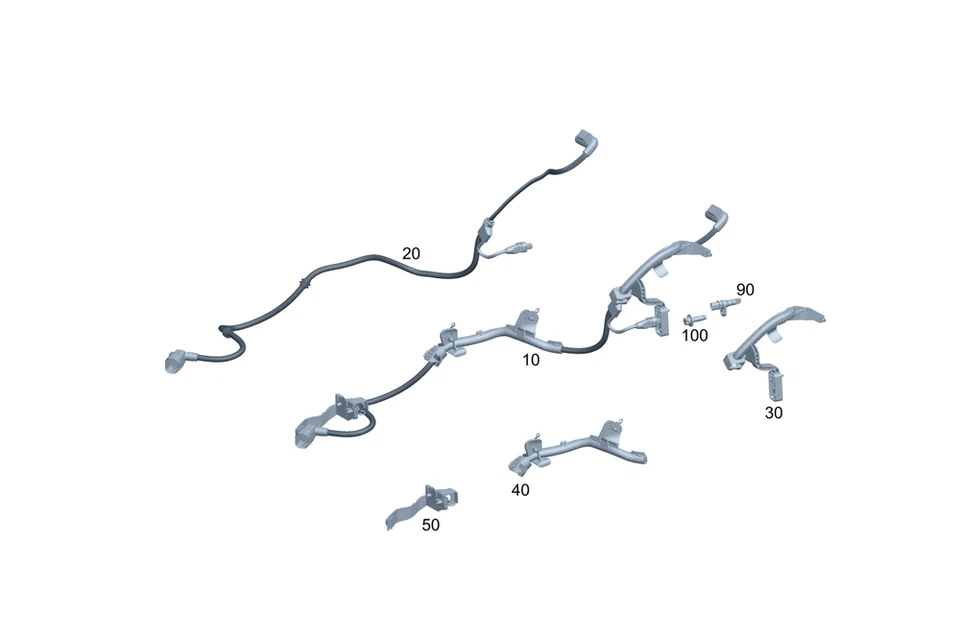 Arnés de cableado eléctrico genuino Mercedes-Benz 247-540-02-00 Foto 1 de 1