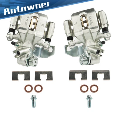 For 06-11 Acura CSX 13-18 Acura ILX 06-15 Honda Civic Pair Rear Brake Calipers Foto 1 de 4