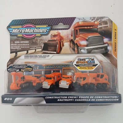 2 confezioni micromachines mezzi da lavoro e mezzi sportivi nuovi imballati new- - Immagine 1 di 3