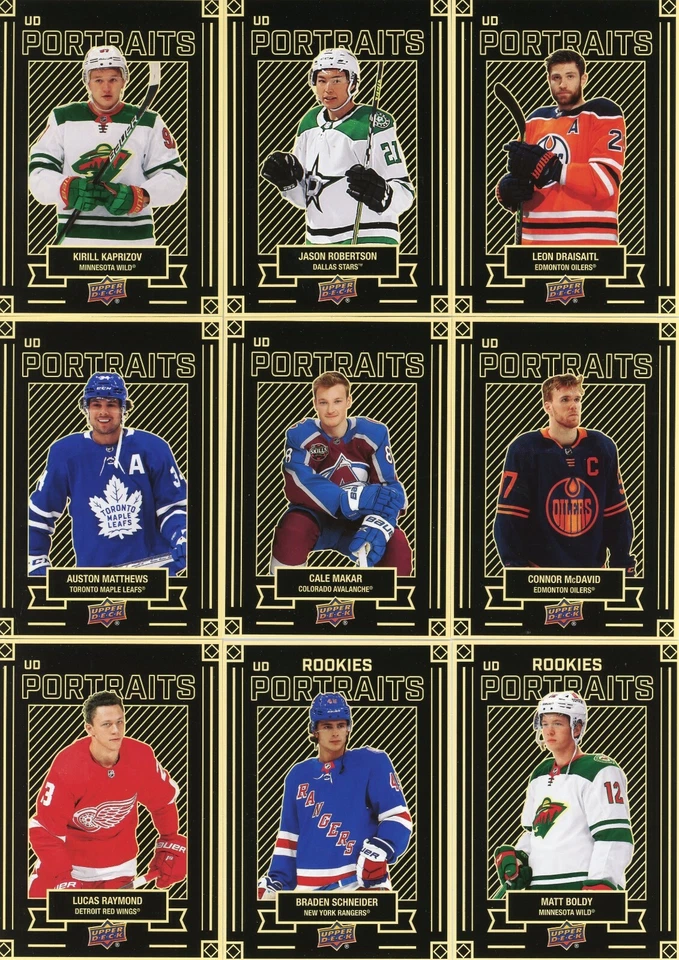 U PICK EM LOT 2022-23 22-23 Upper Deck Series 1 & 2 UD PORTRAITS RC Insert cards - Image 1 of 1