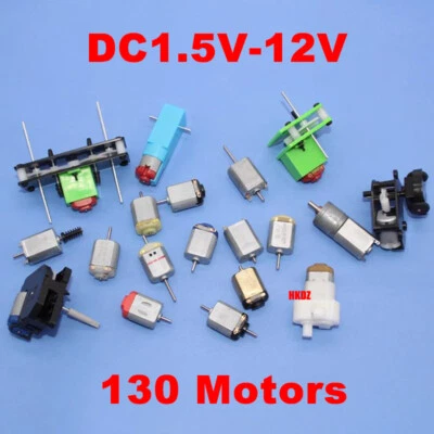 DC1.5-12V Mini 130 Micro Motor Getriebe Runde Elektromotor RC Auto Spielzeug DIY - Bild 1 von 4