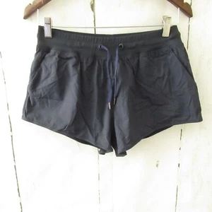 New CRZ Yoga Workout Shorts XS Ink Blue Lined Running High Waisted Rise Pull On - Picture 1 of 4