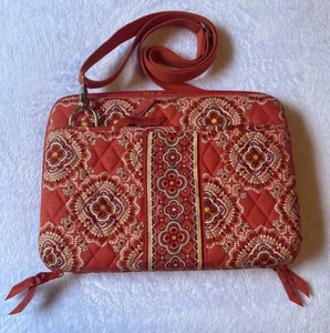Vera Bradley Hard Shell Tablet Bag Medium Laptop Case Adjustable Strap - Picture 1 of 23