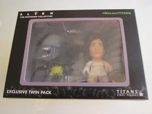 ALIEN TITANS Vinyl figures Ripley semi-dressed & Acid splatter Xenomorph - Foto 1 di 5